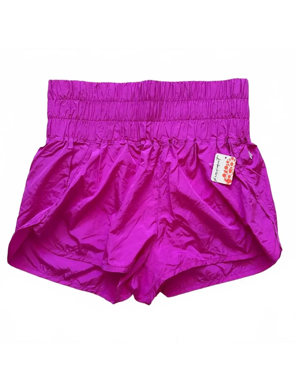 Free People FP Movement Way Home Pink High Waisted Running Shorts Women's XL NWT